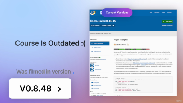 LlamaIndex Develop LLM powered apps (Legacy, V0.8.48) – Screenshot 1