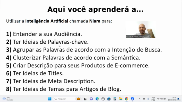 Certificação SEO com Inteligência Artificial (Niara) – Screenshot 2