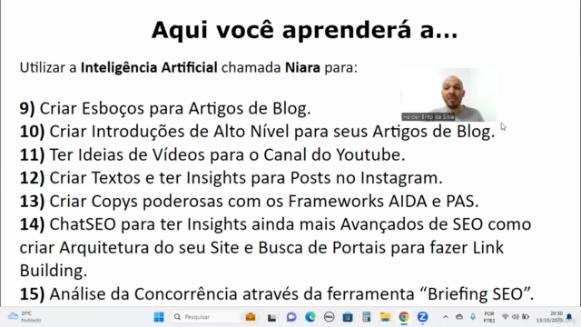 Certificação SEO com Inteligência Artificial (Niara) – Screenshot 3