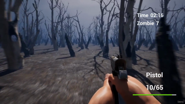 【Unreal Engine 5の決定版】本格的なゾンビサバイバル系FPSゲームを作ってみよう – Screenshot 4