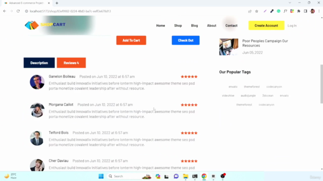 Complete E-commerce Website using React JS – Screenshot 1