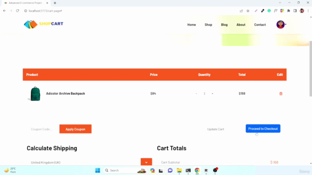 Complete E-commerce Website using React JS – Screenshot 3