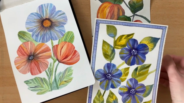 Watercolor with Mosaic Effect - New Fun Technique – Screenshot 1