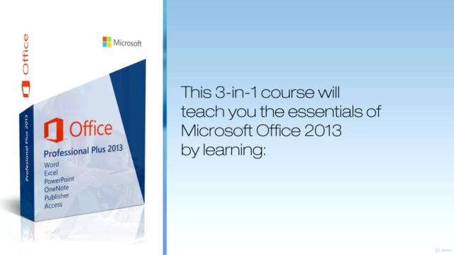 Master Microsoft Excel, Outlook and Word 2013 - 26 Hours – Screenshot 1