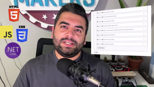 Full Stack Web Geliştirme: HTML'den .NET Core'a – Screenshot 4