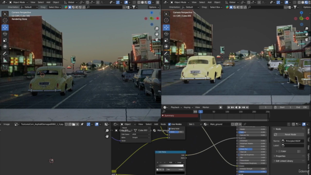 Complete Blender course, city environment, car-2 courses – Screenshot 3