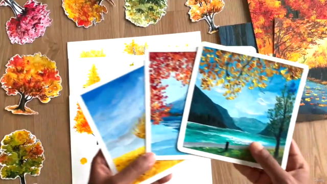 15 Days of Autumn Trees & Landscape Paintings – Screenshot 1