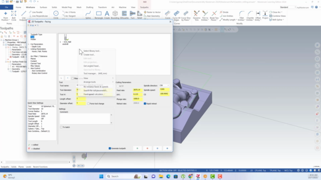 Mastercam ile CNC Freze Programlama – Screenshot 1