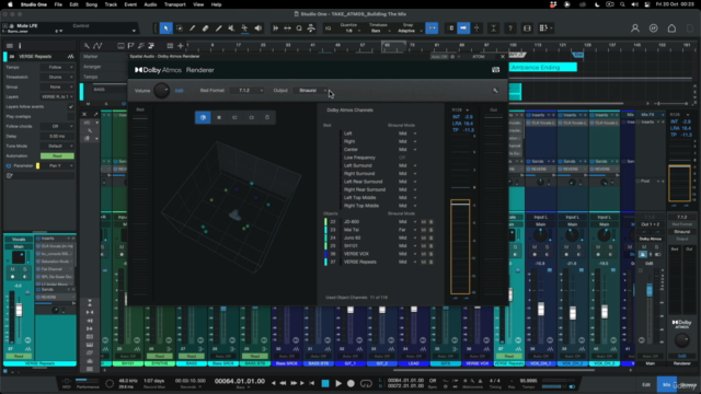 Learn Dolby ATMOS Mixing in Studio One - Screenshot_02