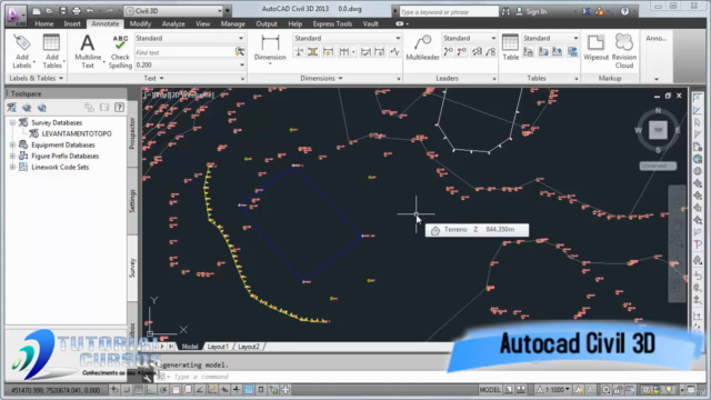 Cursos Autocad Civil 3D 2013 Topografia – Screenshot 1