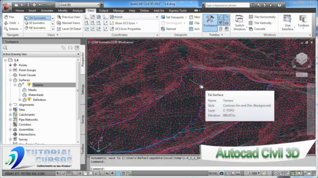 Cursos Autocad Civil 3D 2013 Projetos Ambientais – Screenshot 2