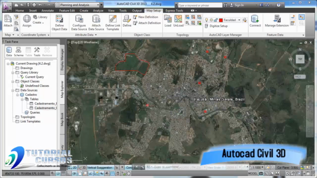 Curso Autocad Civil 3D 2013 Ferramentas para Mapas – Screenshot 3