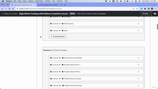 Algorithmic Trading with Python Complete Course – Screenshot 4