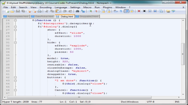 jQuery UI In Depth – Screenshot 2