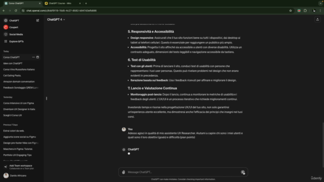 Progettare con ChatGPT: nuove frontiere del Design UX – Screenshot 4