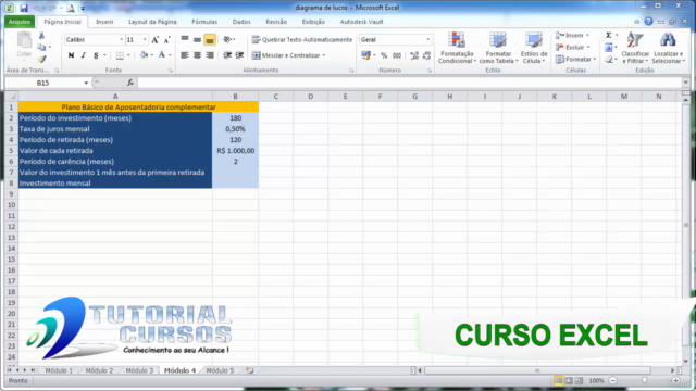 Curso Excel Matemática Financeira Básica – Screenshot 3
