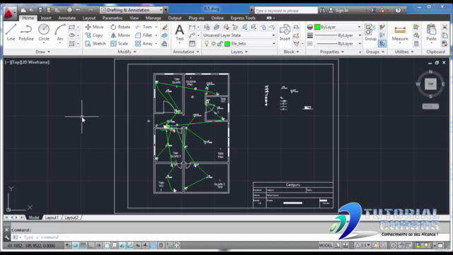 Curso Autocad 2015 - Projeto Elétrico Residencial – Screenshot 1