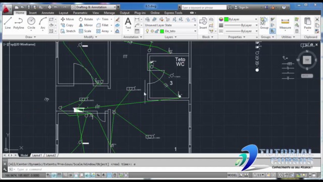 Curso Autocad 2015 - Projeto Elétrico Residencial – Screenshot 2