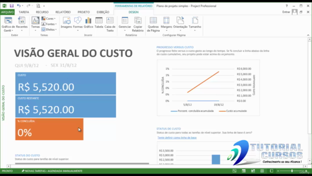Curso MS-Project 2013 Básico – Screenshot 4