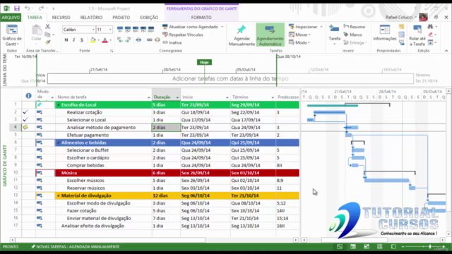 Curso MS-Project 2013 Intermediário – Screenshot 1