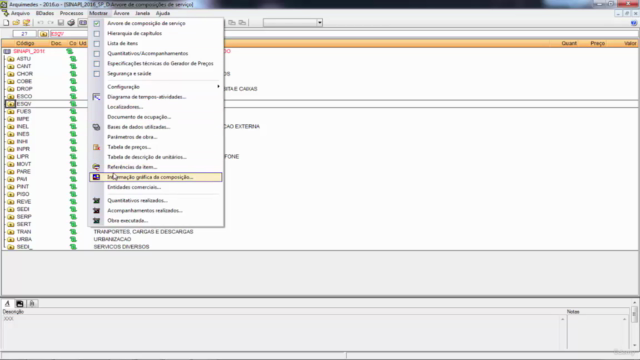 Curso Arquimedes para Orçamento de Obras – Screenshot 1