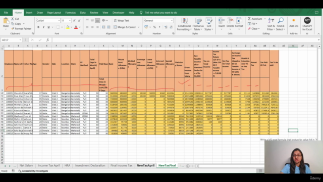 Payroll Management using ChatGPT on Excel from scratch – Screenshot 2