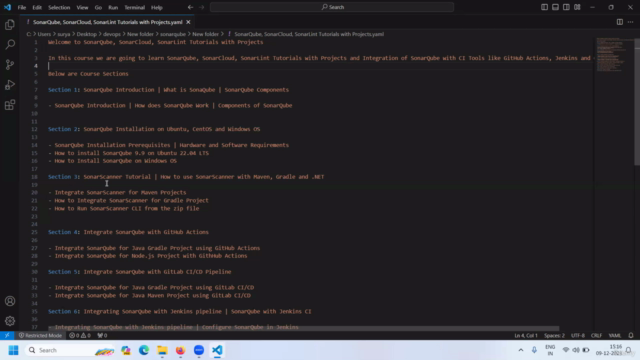 SonarQube, SonarCloud, SonarLint Tutorials with Projects – Screenshot 2