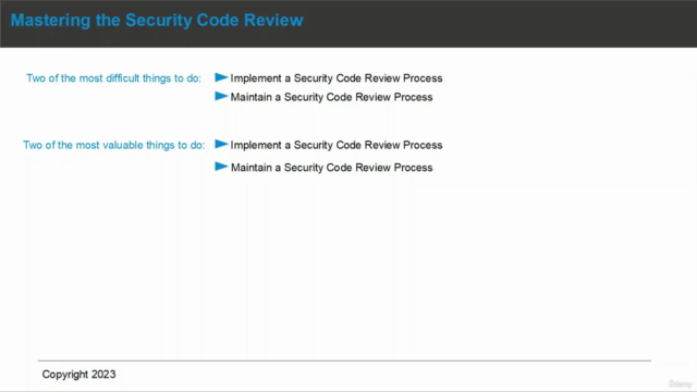 Mastering the Security Code Review – Screenshot 1