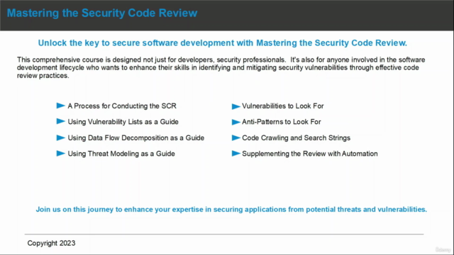 Mastering the Security Code Review – Screenshot 4