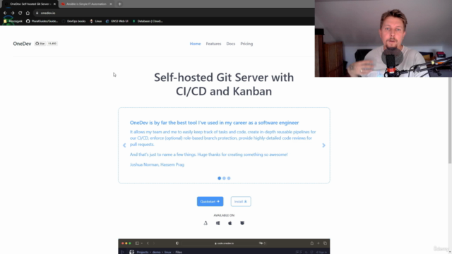 OneDev and Ansible Mastery – Screenshot 1