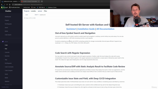 OneDev and Ansible Mastery – Screenshot 4