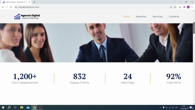 Crea una Página Web con Elementor Pro y el Tema Hello 2025 – Screenshot 1