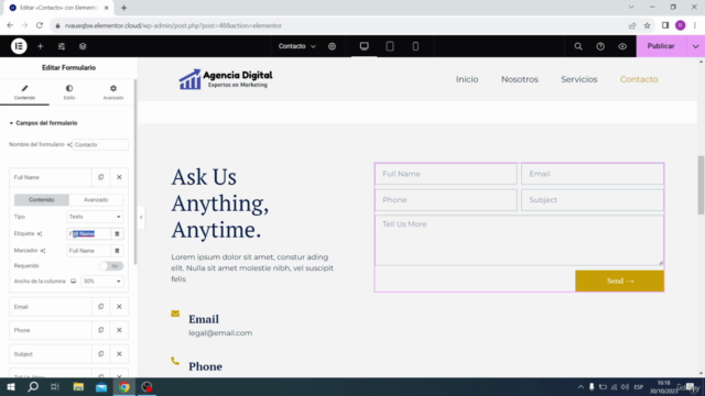 Crea una Página Web con Elementor Pro y el Tema Hello 2025 – Screenshot 3