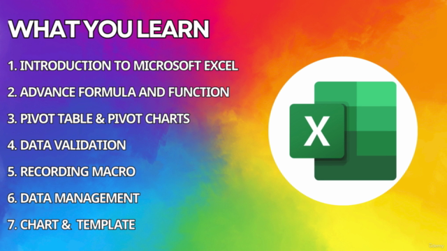 Learn Advanced Excel: Formulas, Functions, VBA Macros – Screenshot 2