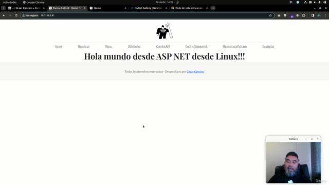Desarrollo profesional con .NET desde Linux (2025) – Screenshot 1