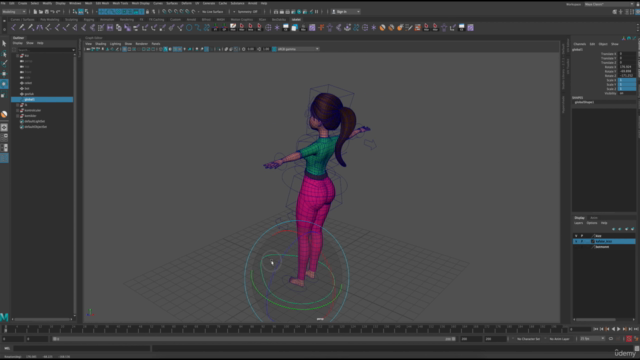 Sıfırdan MAYA Character Body & Facial RİGGİNG Eğitimi – Screenshot 4