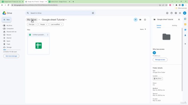Google Sheets - The Complete Google Sheets Course – Screenshot 1