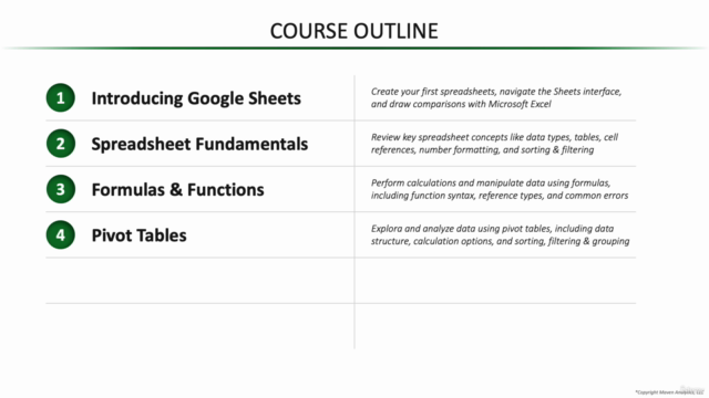 Google Sheets for Data Analysis & Business Intelligence – Screenshot 2