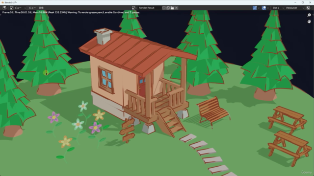 【初心者入門】グリースペンシルを使ったBlender手書き風2.5D映像の作成講座 – Screenshot 4
