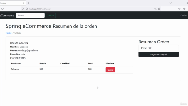 Curso Ecommerce Full Stack con Spring Boot y Angular – Screenshot 3
