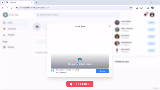 Creating a Social Media App with C#, JS, ASP.NET and Azure – Screenshot 1