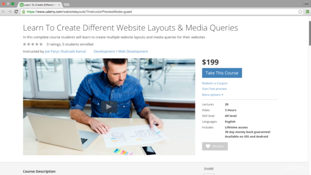 Learn To Create Different Website Layouts & Media Queries – Screenshot 1
