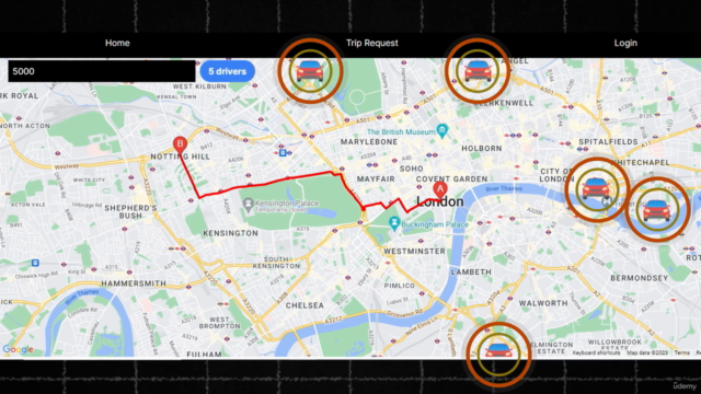 Next JS and Google Maps API : Location-Based Ride Requests – Screenshot 3
