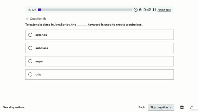 JavaScript Developer Interview Questions Practice Test Quiz – Screenshot 1