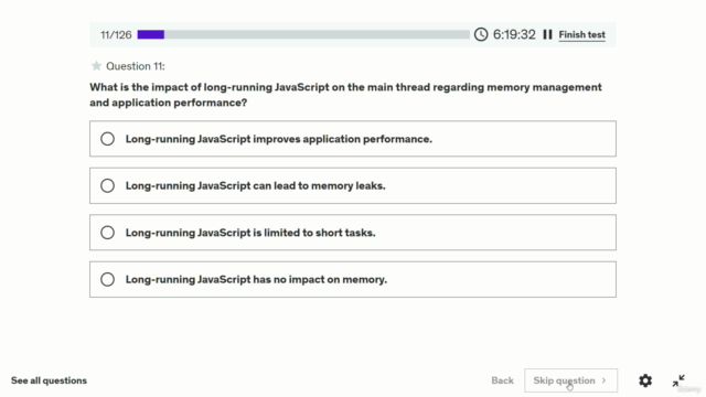 JavaScript Developer Interview Questions Practice Test Quiz – Screenshot 2