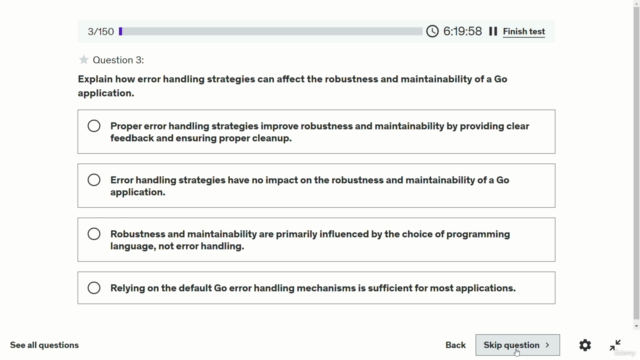 Go Developer Interview Questions Practice Test MCQ | Quiz – Screenshot 1
