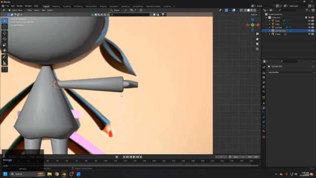 Blender Ninja Character Modeling: From Concept to Render – Screenshot 2