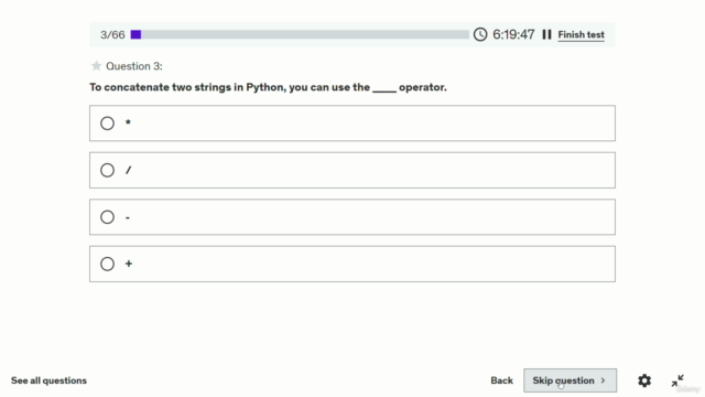 Python Developer Interview Questions Practice Test Quiz – Screenshot 1