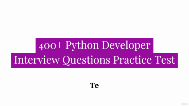 Python Developer Interview Questions Practice Test Quiz – Screenshot 4