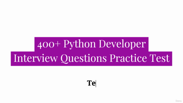 Python Developer Interview Questions Practice Test | Quiz – Screenshot 4